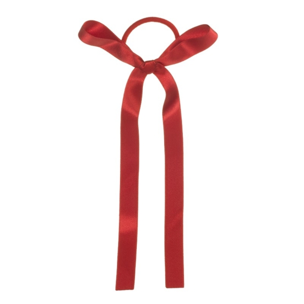 Stążka gumka do włosów kokardka Antique Pink