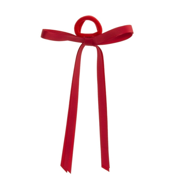 Wstążka Gumka do włosów kokardka Antique Pink