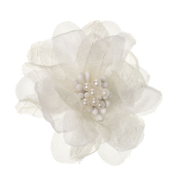 Spinka do włosów kwiat perły White