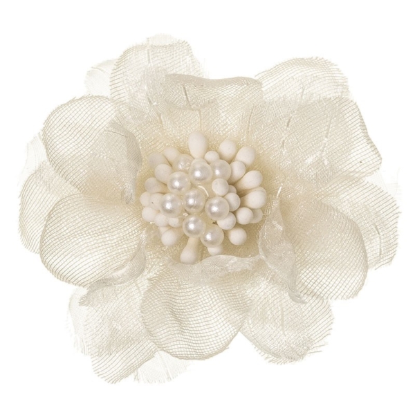 Spinka do włosów kwiat perły White