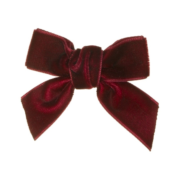 Kokardka do włosów spinka Velvet Sienna Cream