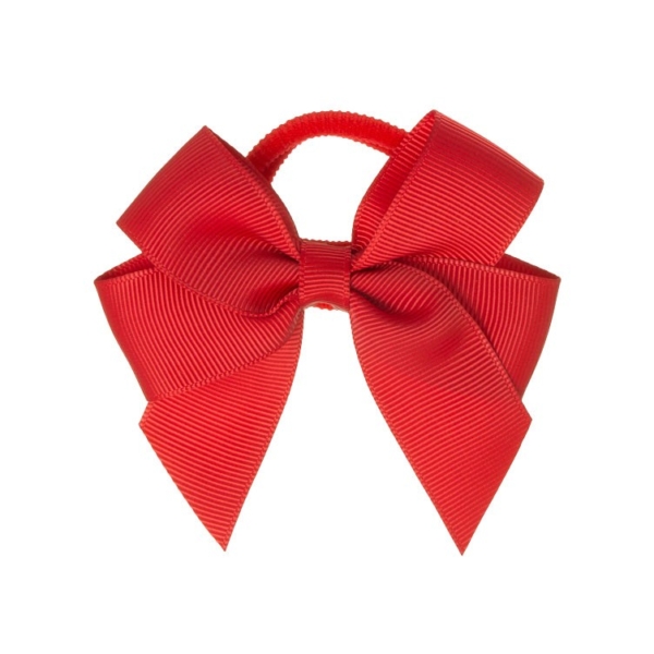 Gumka do włosów kokarda czerwona