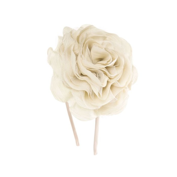 Opaska Siena Flores Róża Peony Tulle